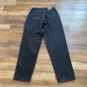 Vintage Levis black silver tab baggy jeans 36x34